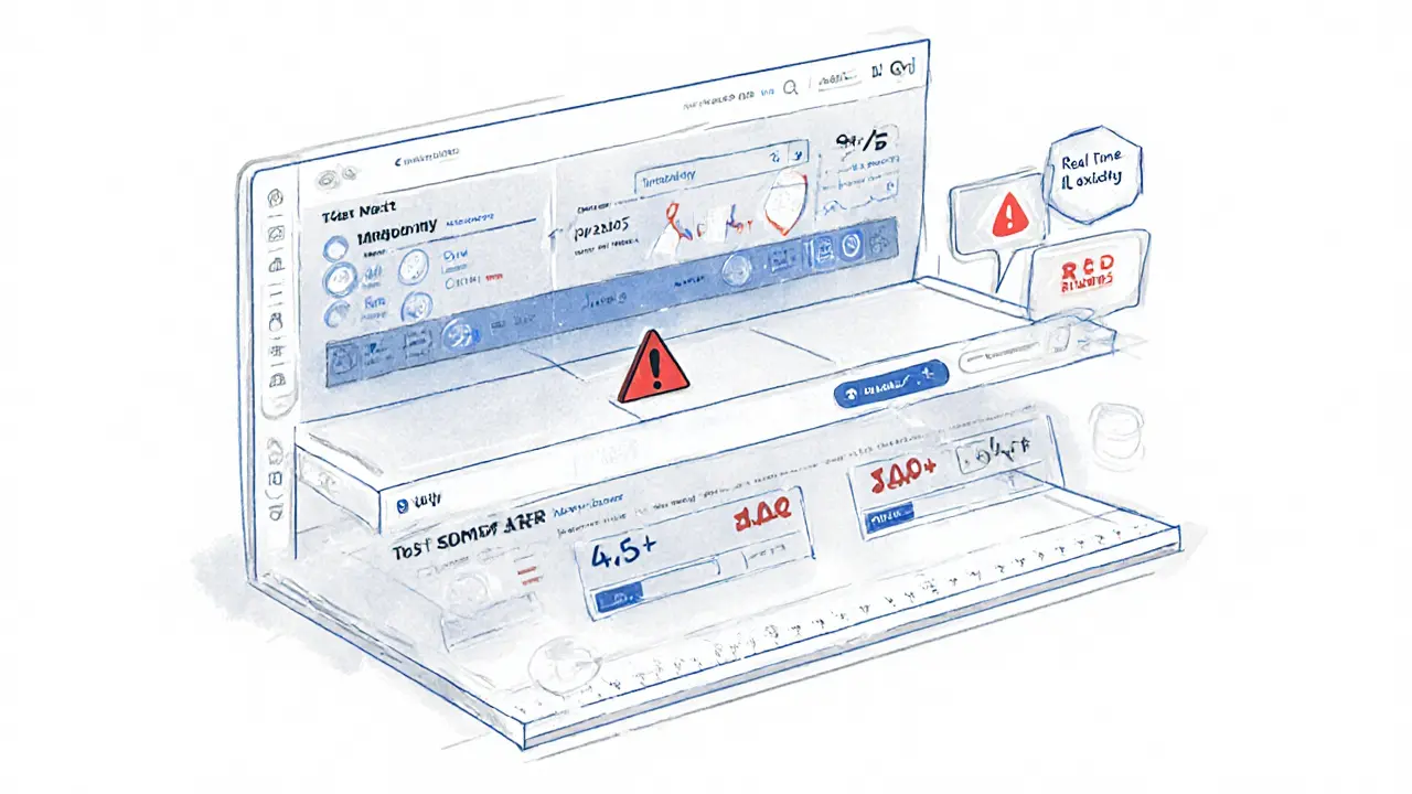 Layered dashboard sketch showing crypto swap flow and partner exchange reviews