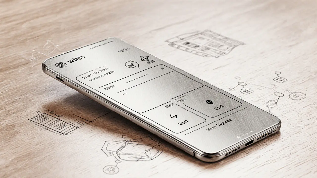 Tactile banking card for crypto transactions with blockchain elements