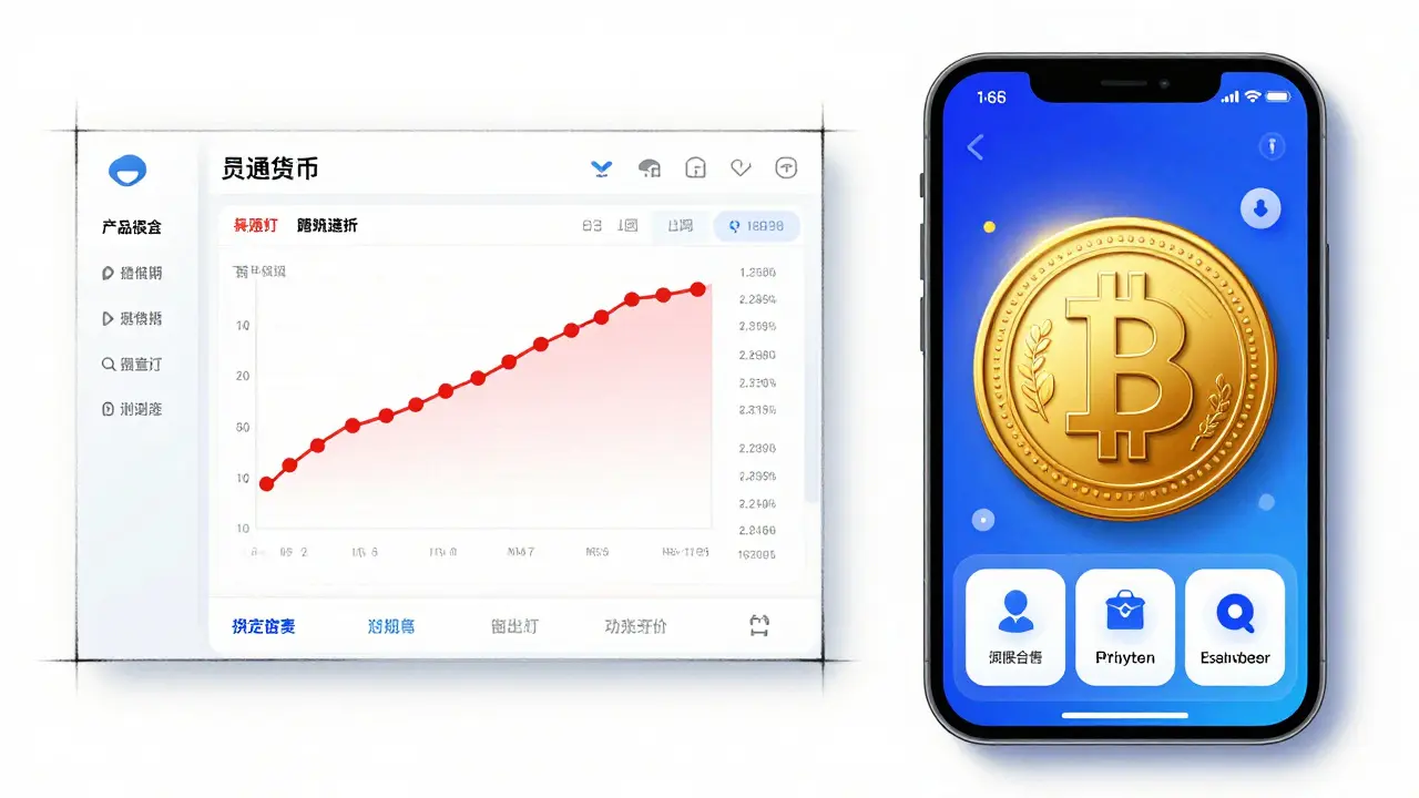 Contrasting design sketches of government-controlled vs. private digital payment systems.
