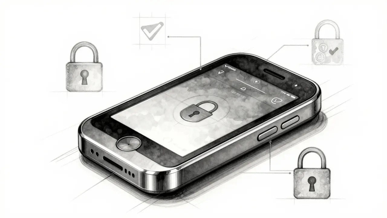 Technical design drawing of a secure crypto wallet device.