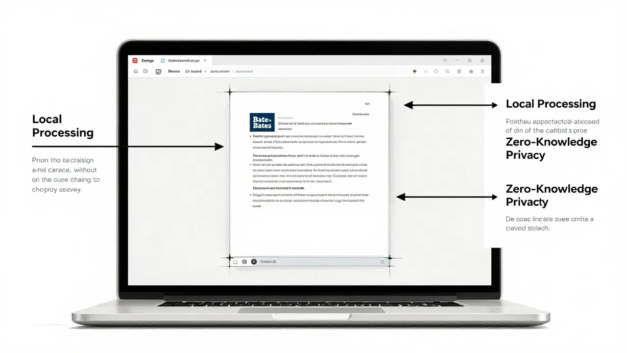 Design sketch of local PDF metadata sanitization workflow