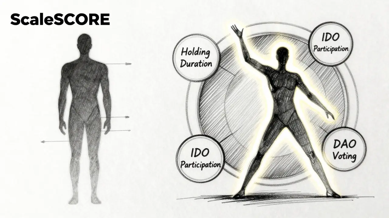 Design sketch comparing passive vs active crypto users