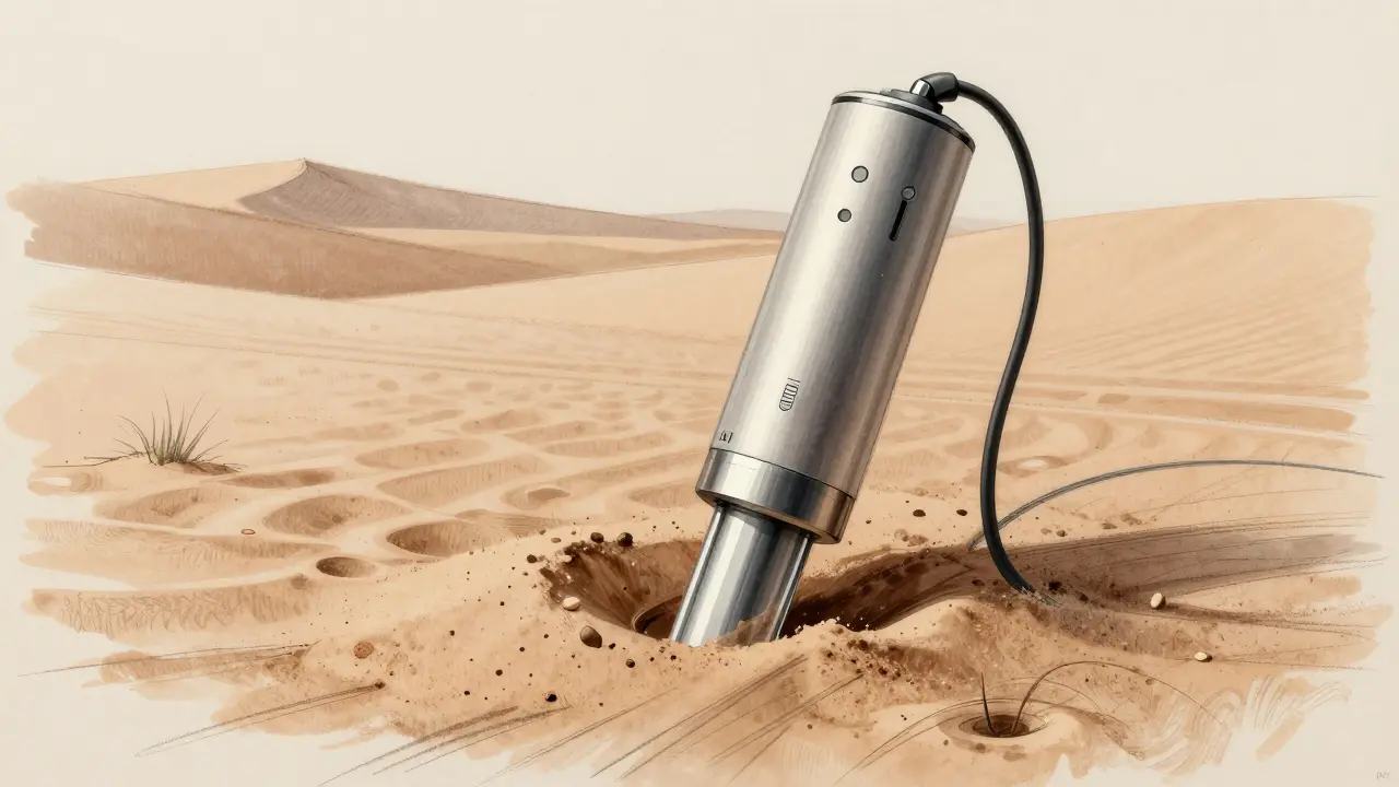 Design sketch of water extraction tech for desert regions, symbolizing charity