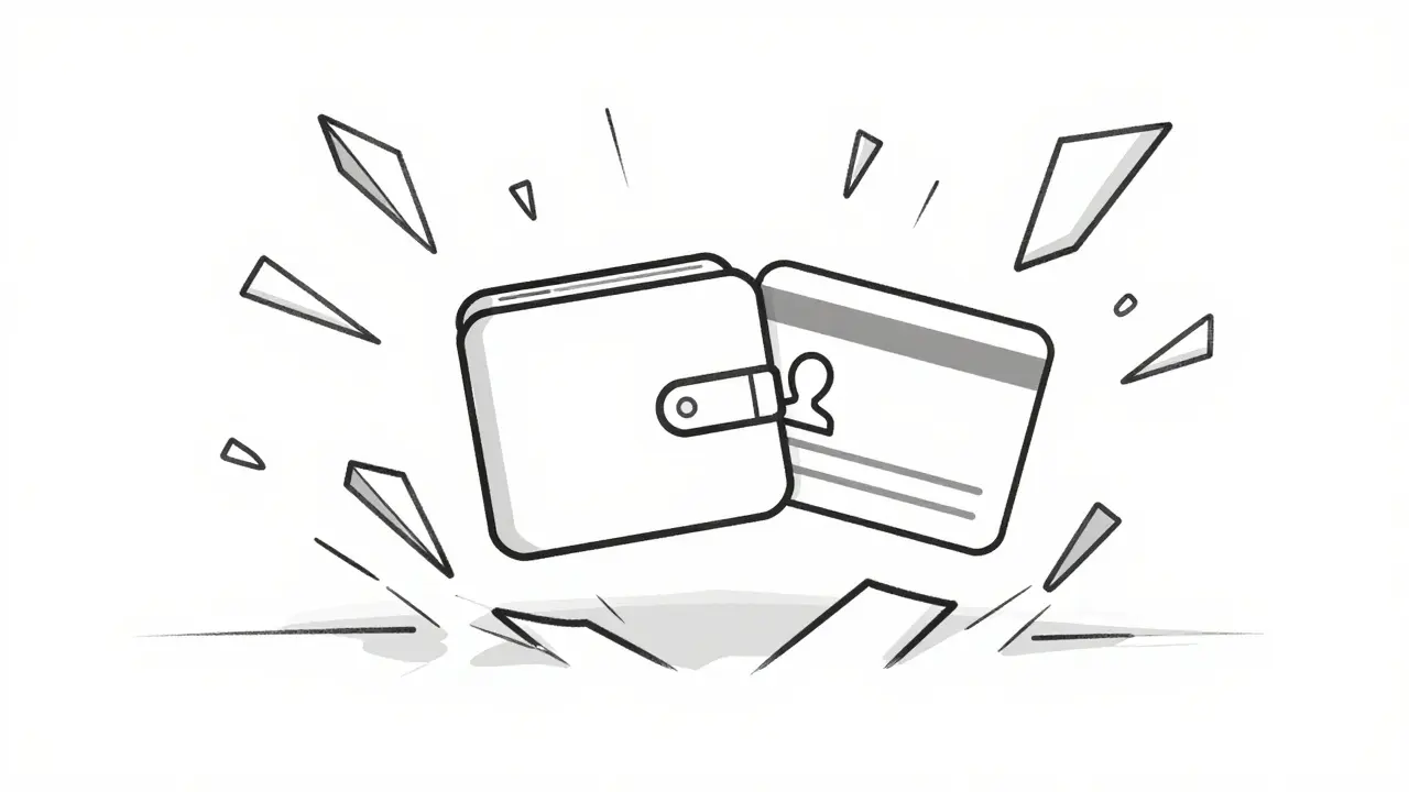 Design sketch showing vulnerable data and broken security