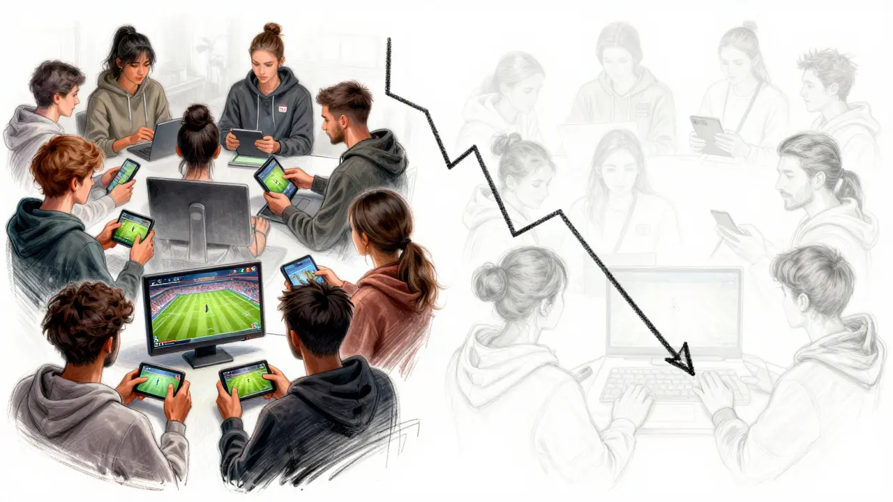 Sketch illustrating user engagement and retention drop in Web3