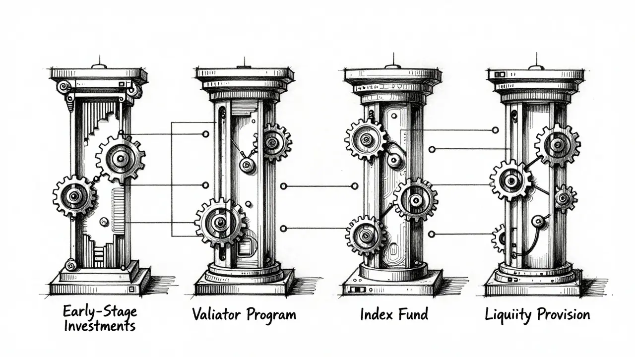 Design diagram of Colony value pillars