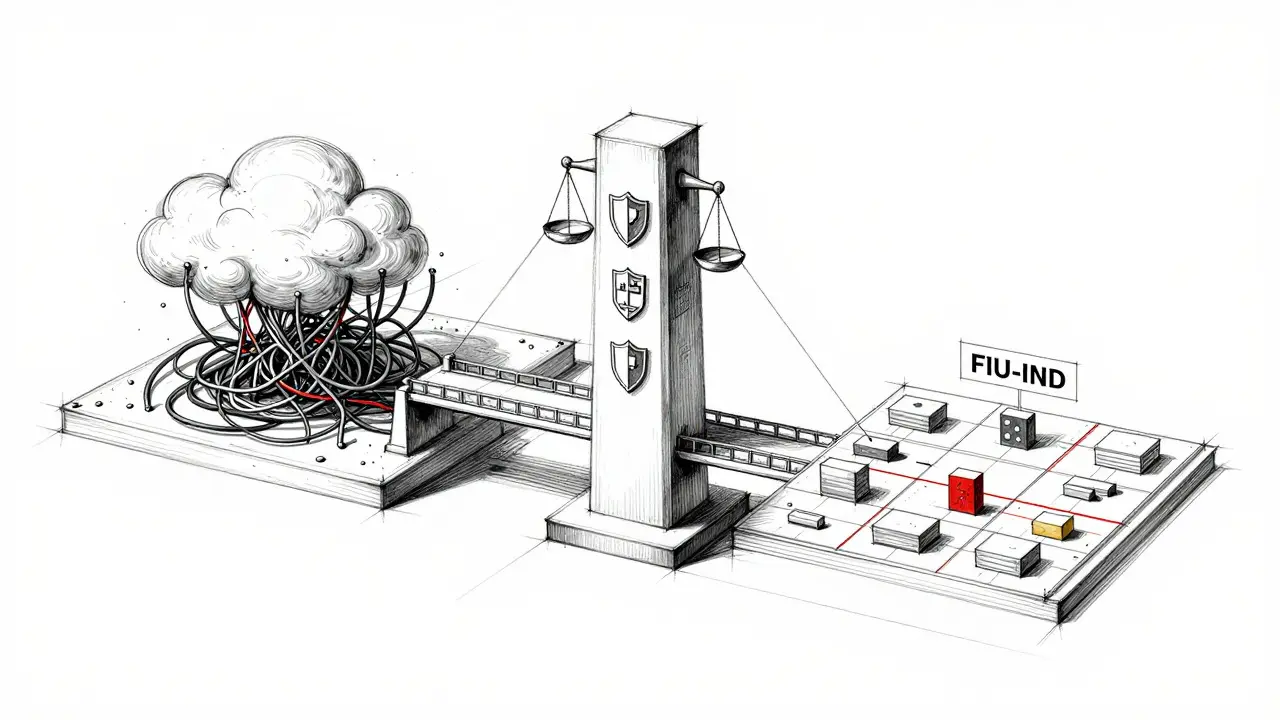 Design sketch illustrating regulated vs unregulated crypto exchange structures
