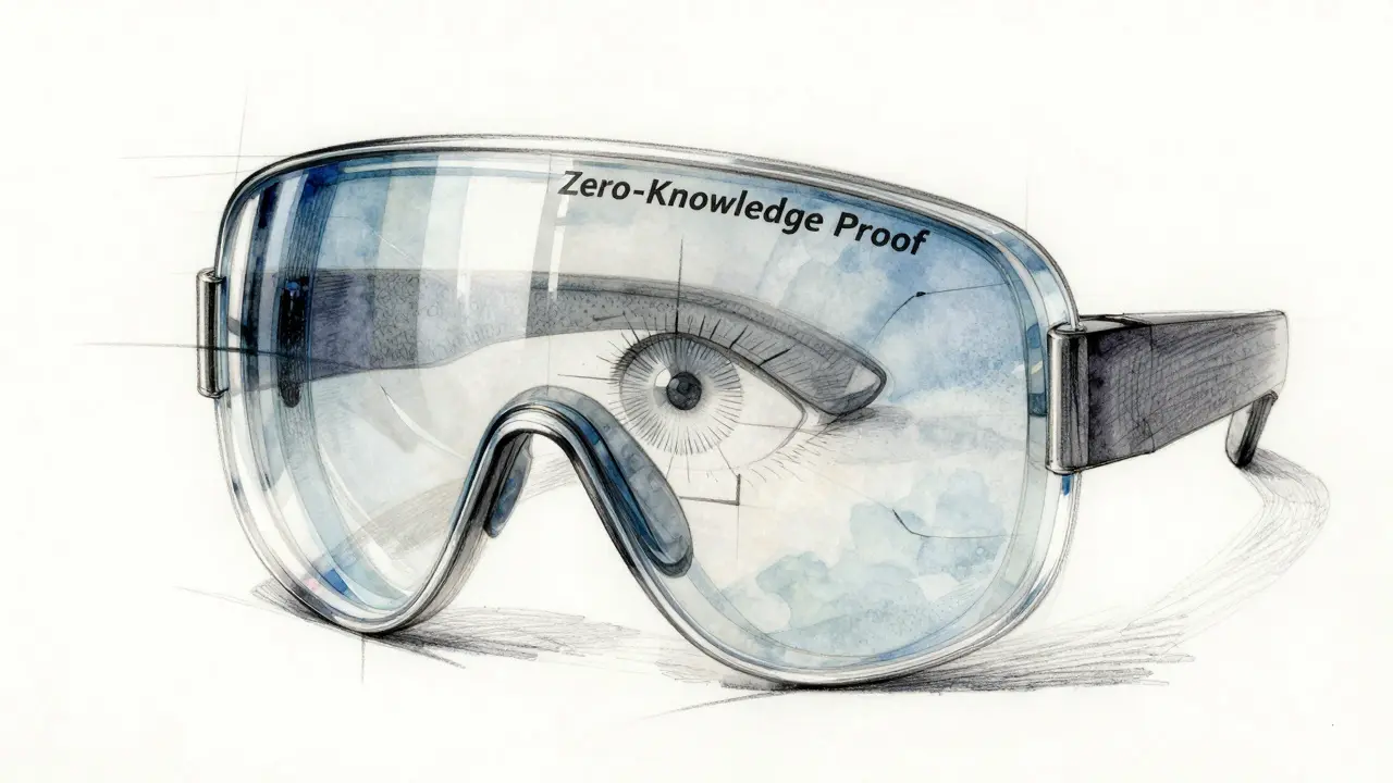 Design sketch of a privacy shield using zero-knowledge proof concepts