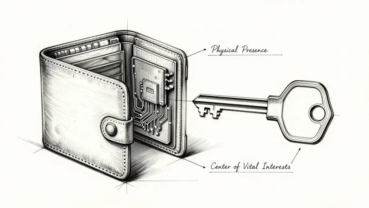 Design sketch of wallet turning into house key