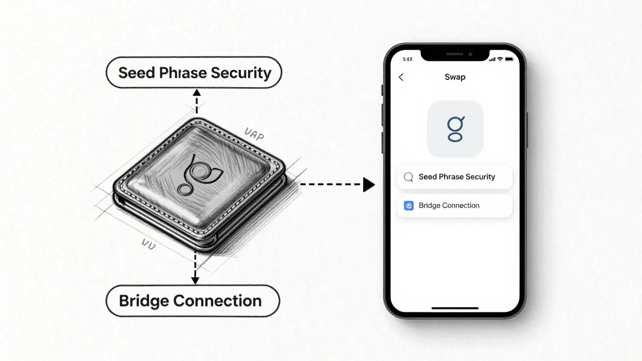 Technical sketch of Web3 wallet connection process