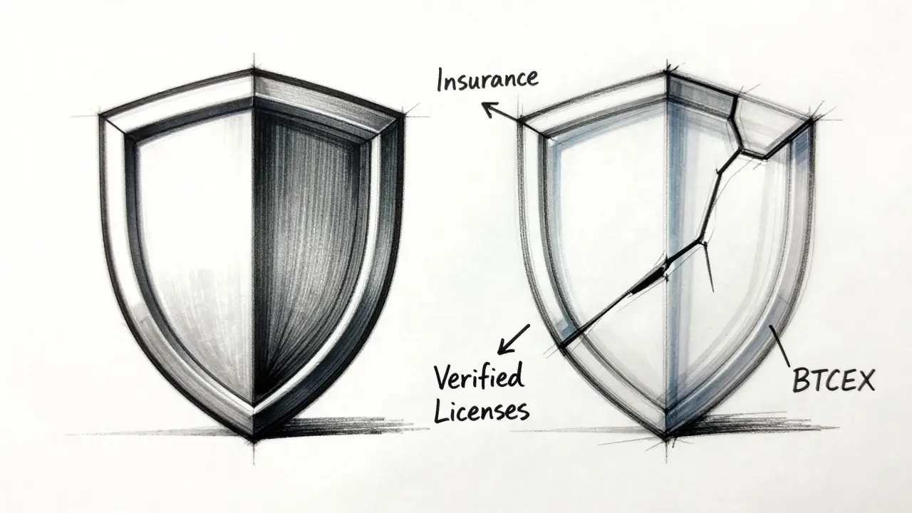 Design sketch comparing stable vs unstable crypto platform structures