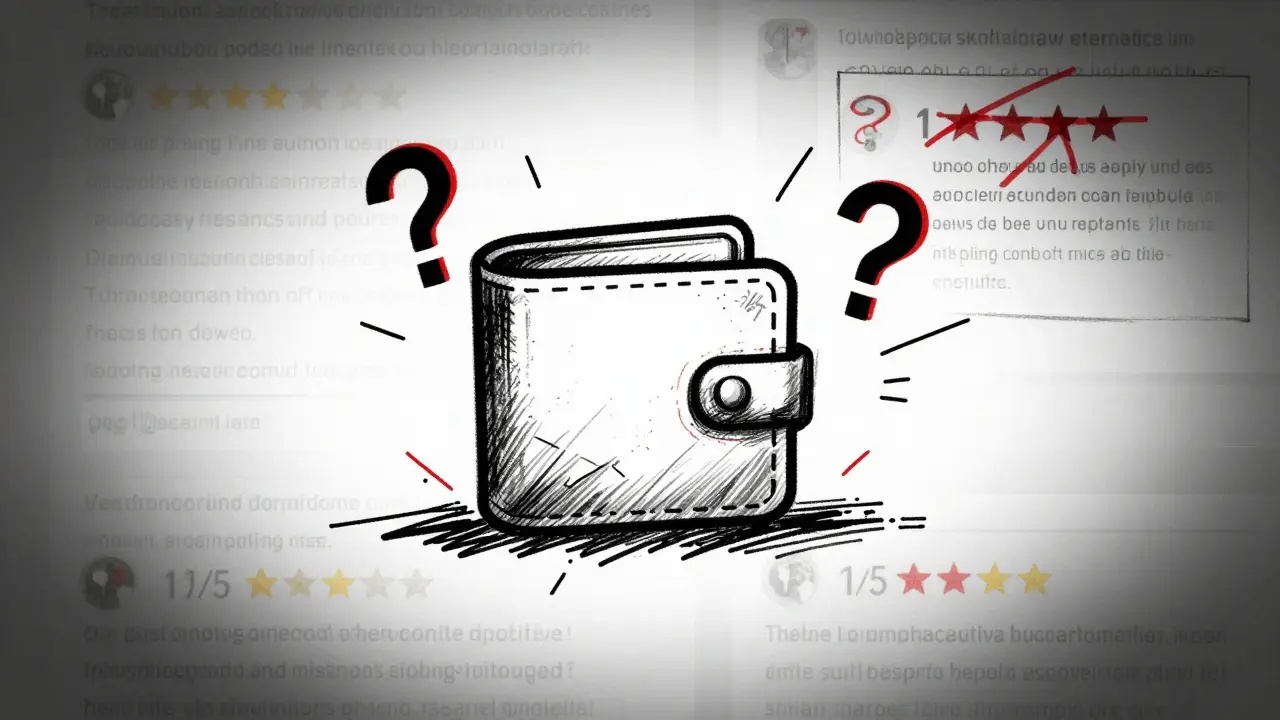 Design sketch illustrating FCoin's security risks and poor ratings