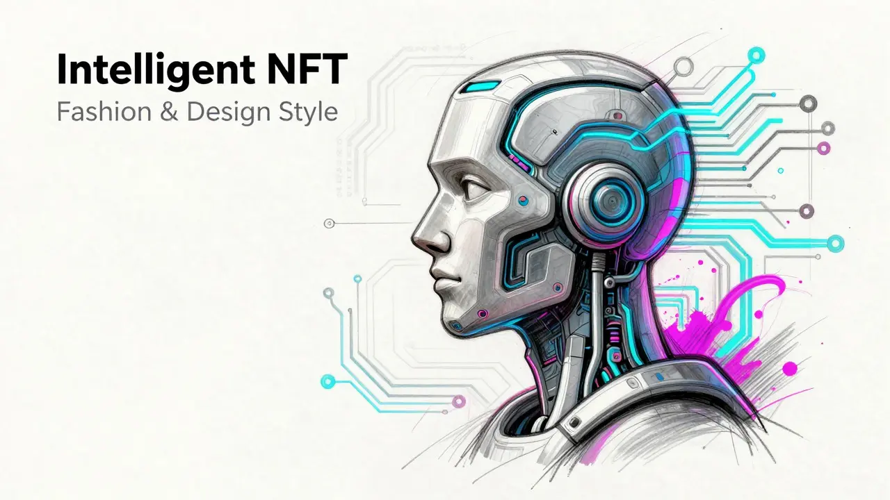 Design sketch of a modular AI-driven intelligent NFT avatar with data streams