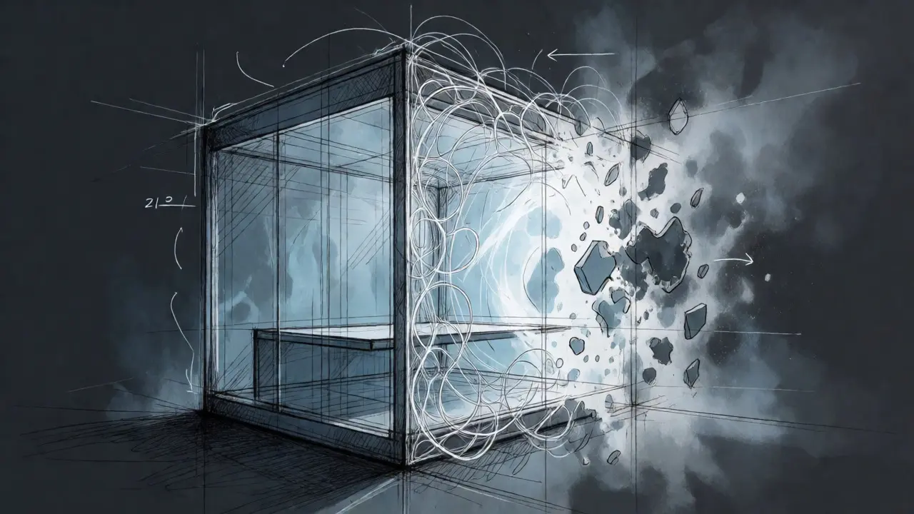 Conceptual architectural sketch of a secure crypto exchange vault